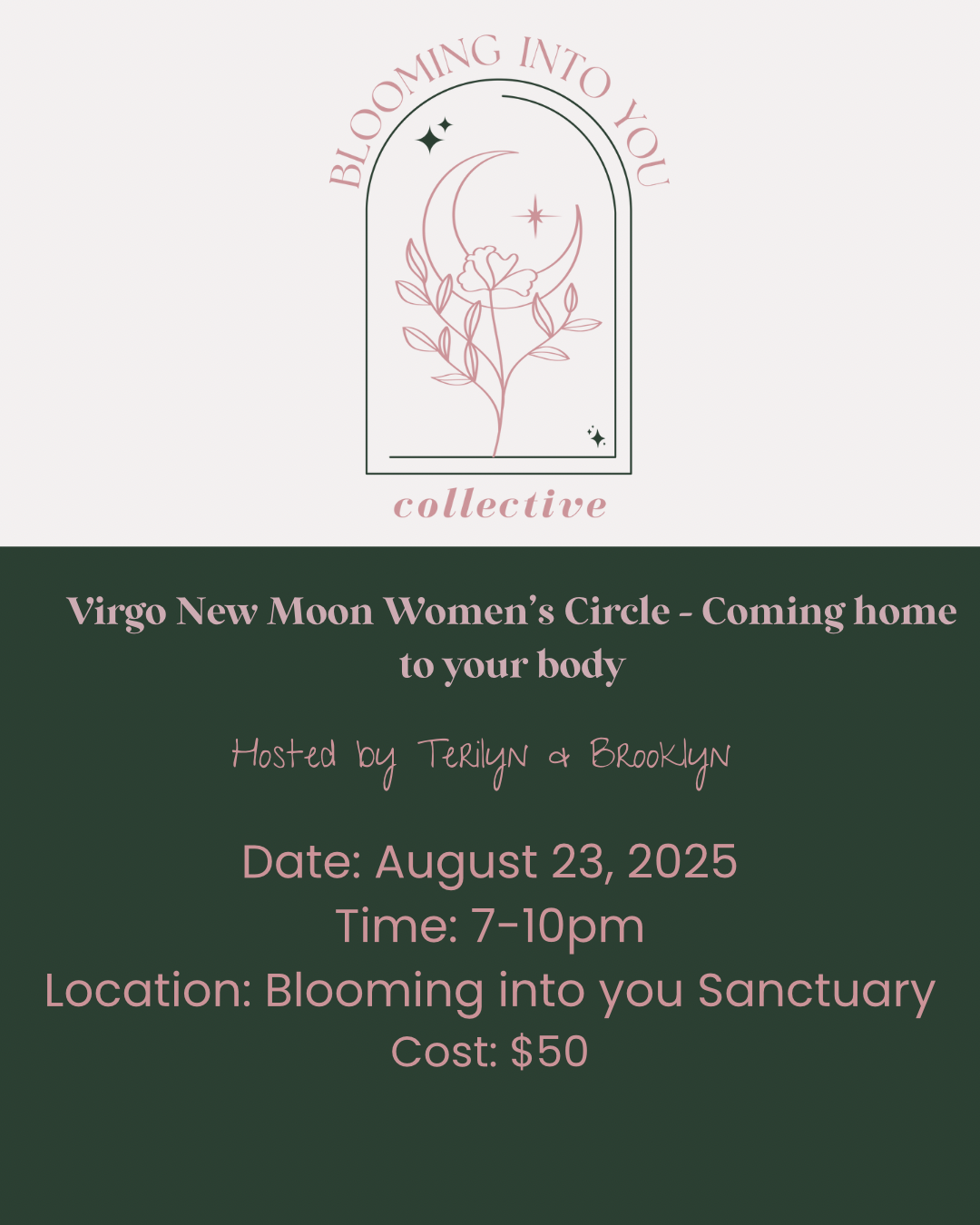 Virgo New Moon Women’s Circle - coming home to our bodies